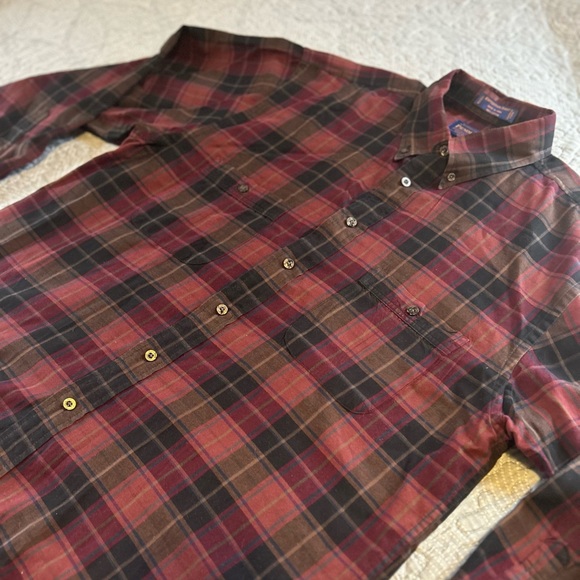 Beautiful Pendleton double pocket button-down shirt ; cranberry mauve Clean 👔 - Picture 9 of 9